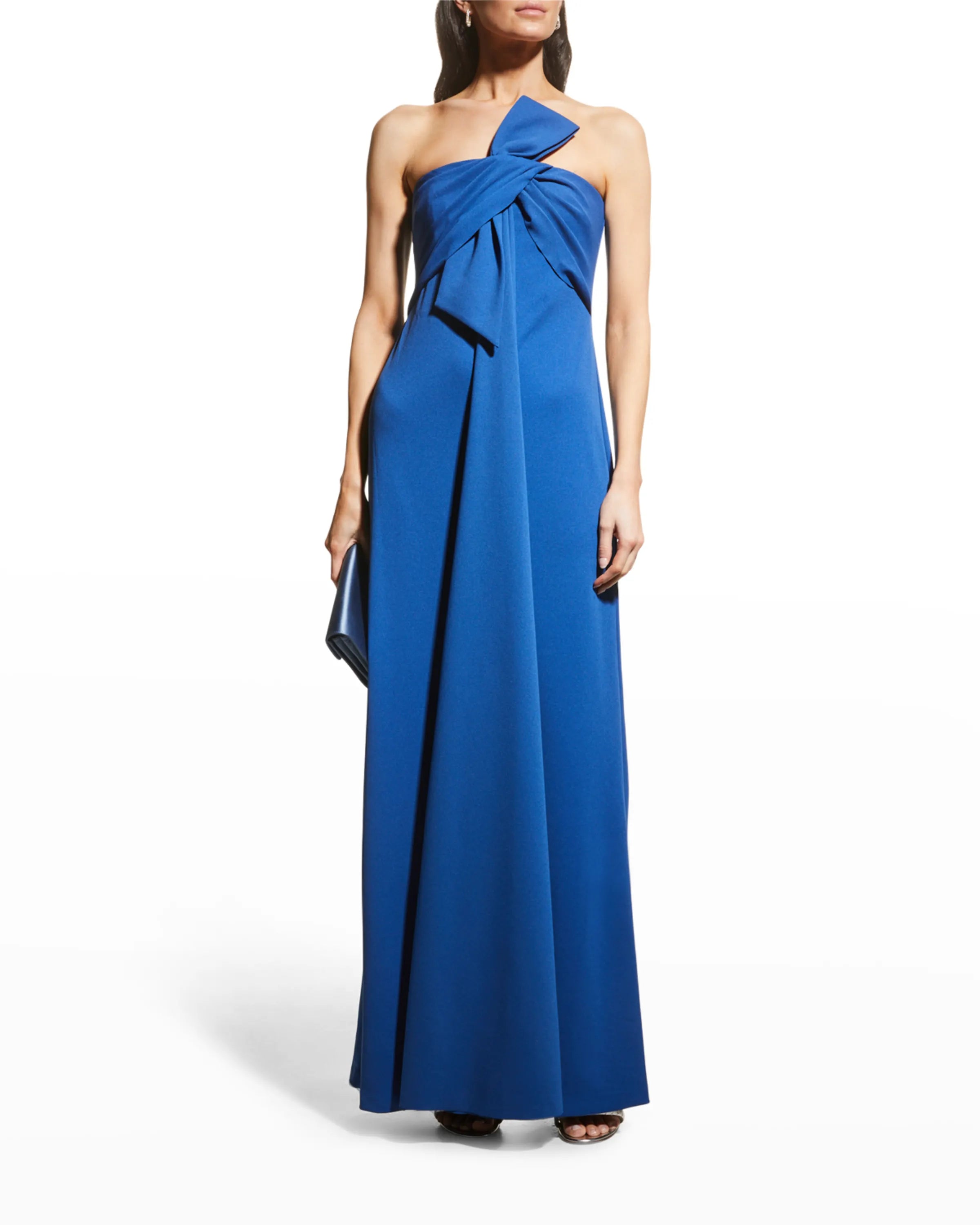 Sassy Strapless Gown - Cobalt by Badgley Mischka | 25 South Boutiques
