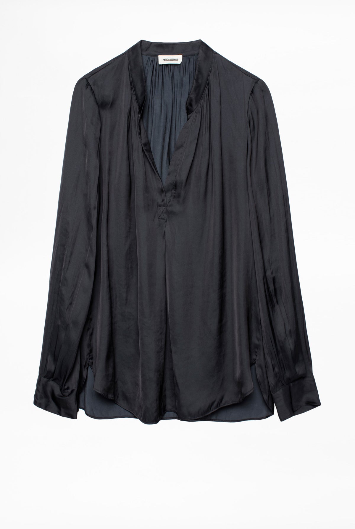Tink Satin Tunic - Noir by Zadig & Voltaire — view 4