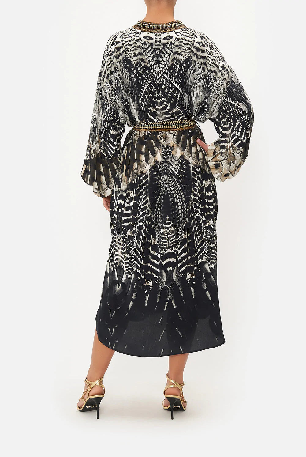 Blouson Sleeve Placket Dress - Night Owl by Camilla — alternate view