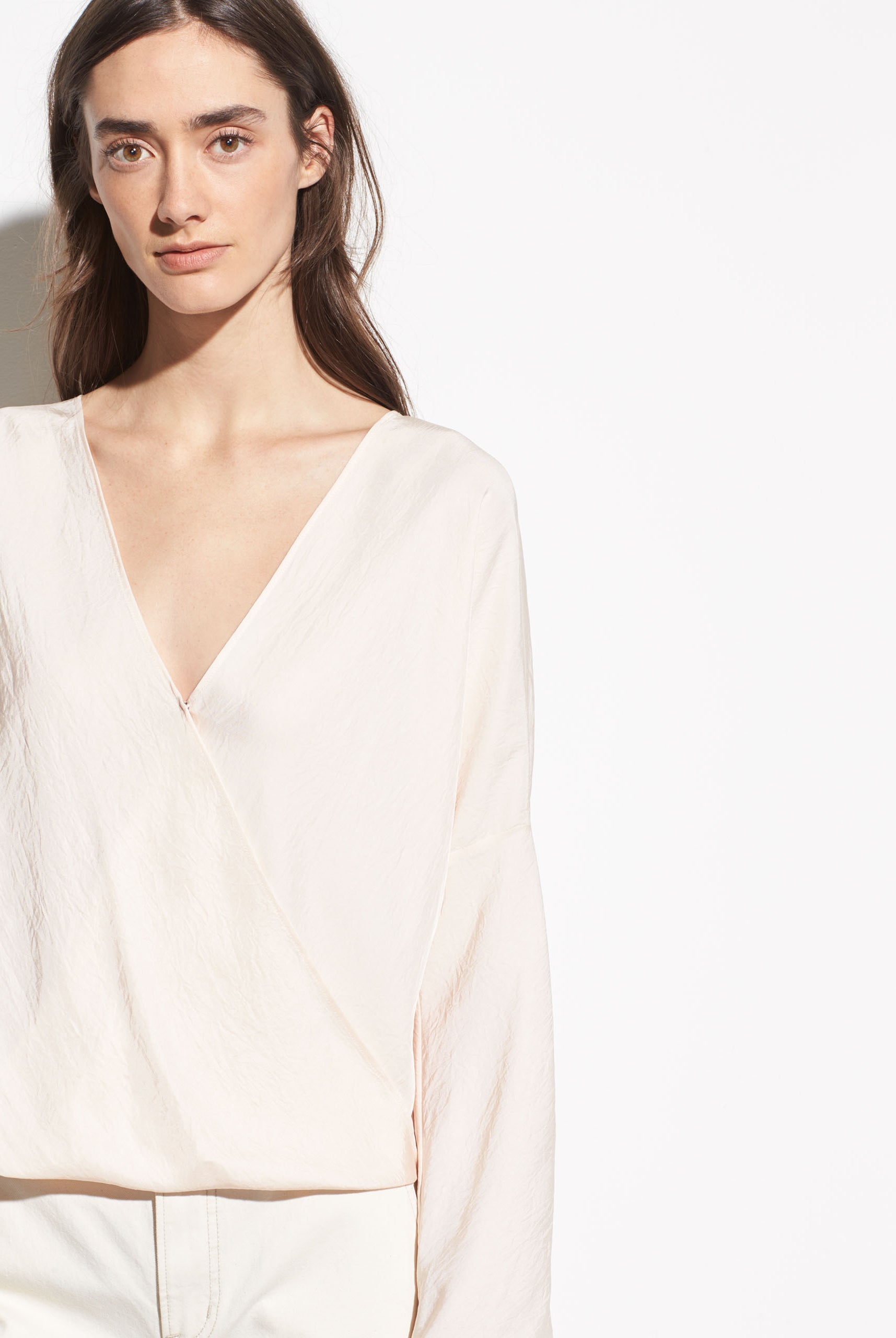 Crossover Blouse - Oat Blush by Vince | 25 South Boutiques