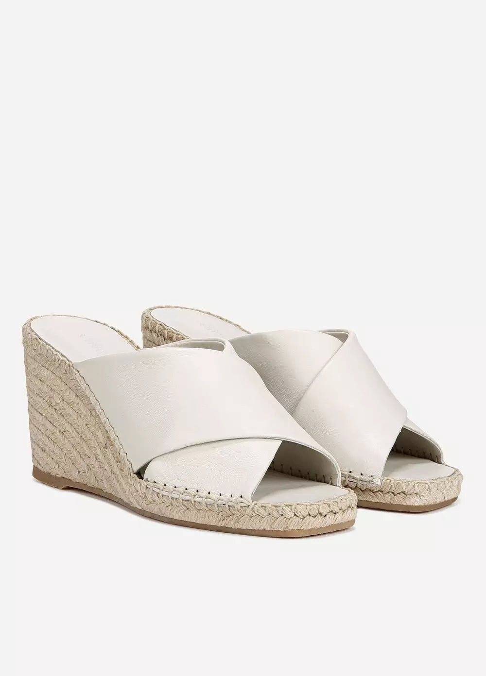 Gaelan Leather Wedge Sandal - Off White by Vince — alternate view