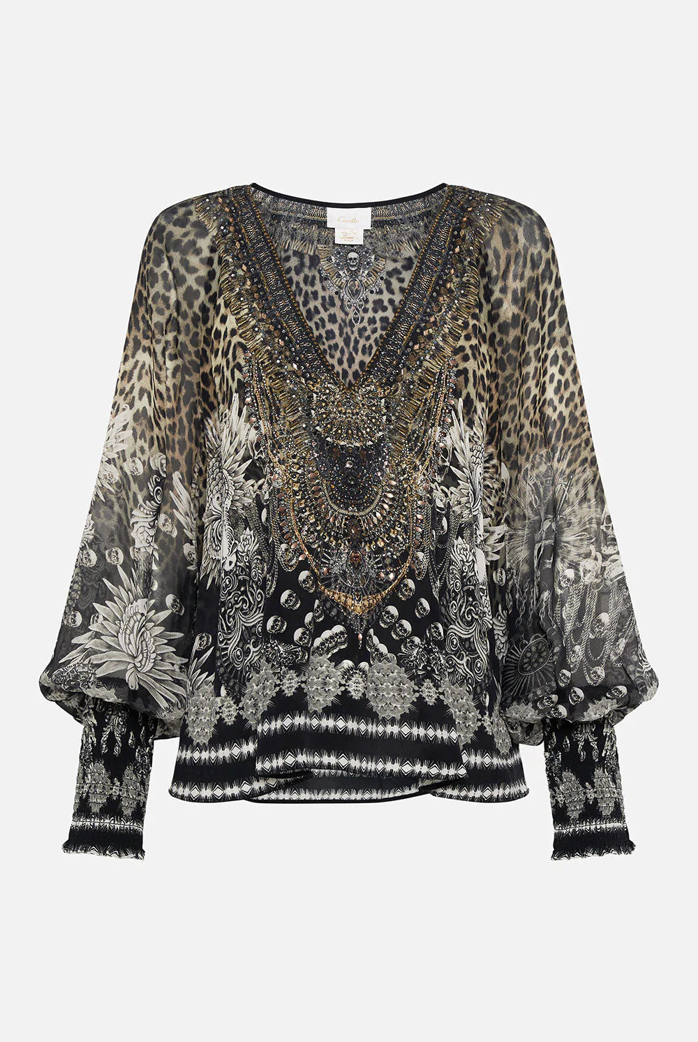 Shirred Cuff Blouse - Order of Disorder by Camilla — view 6