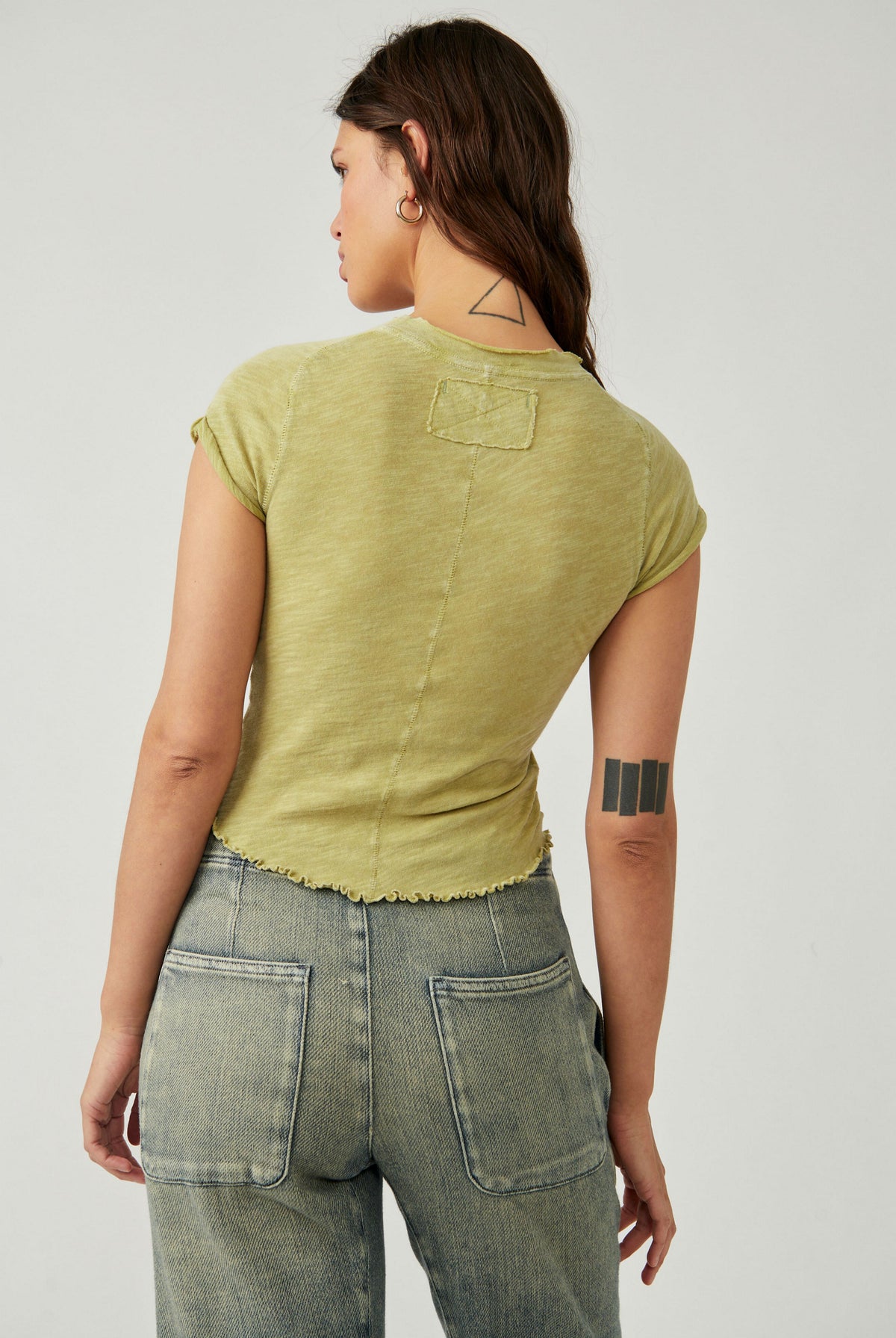 Care FP Be My Baby Tee - Palm Leaf by Free People — alternate view