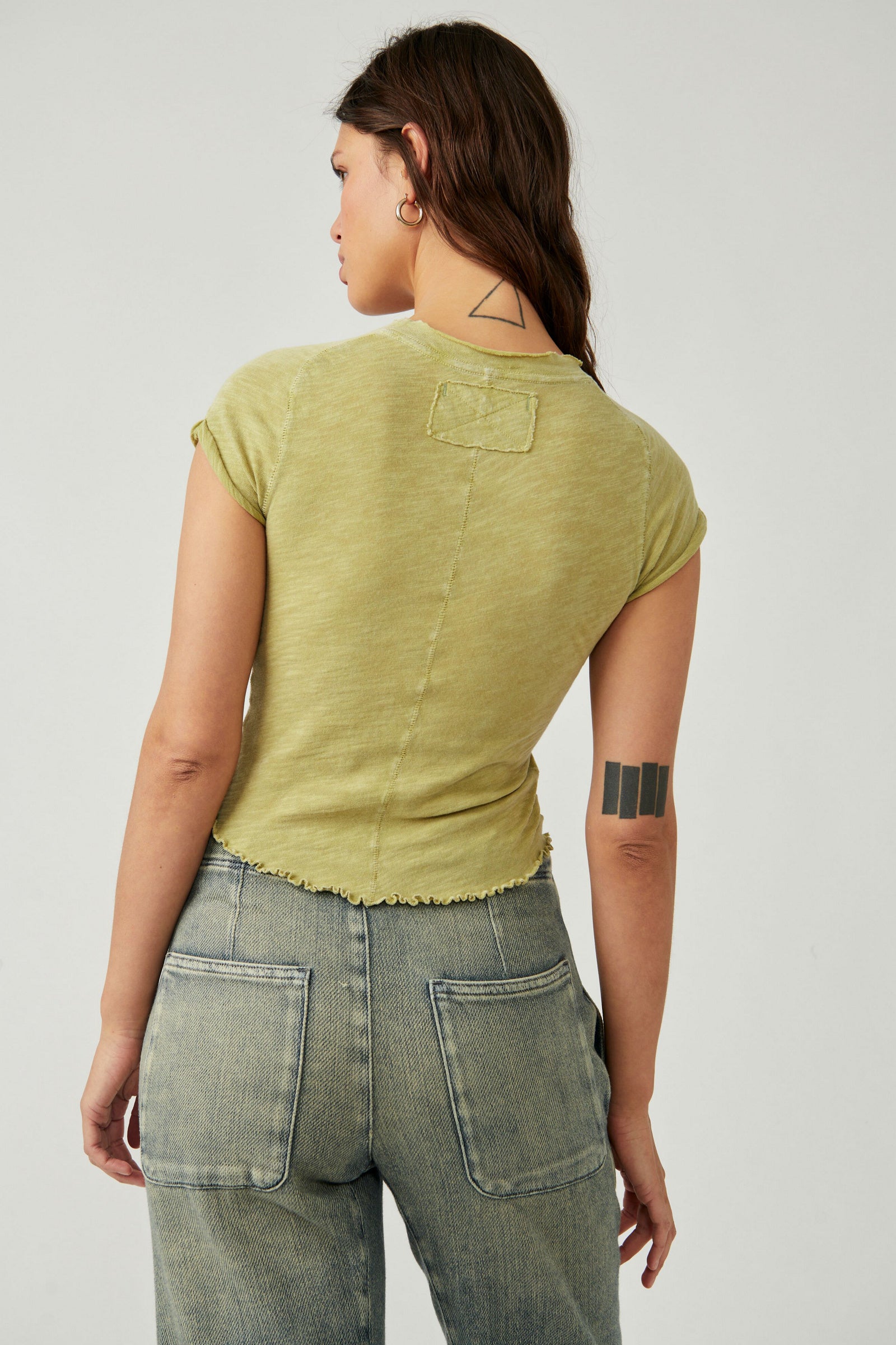 Care FP Be My Baby Tee - Palm Leaf by Free People — alternate view