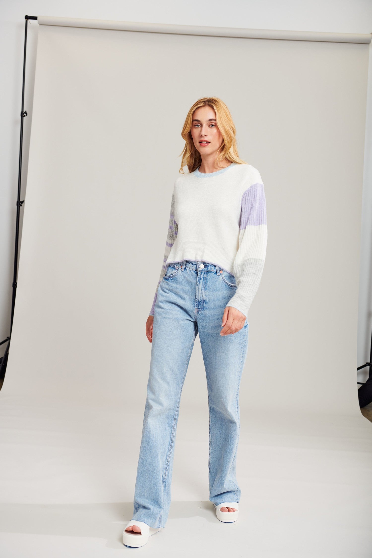 Patrice Sweater - Hydrangea by John & Jenn — view 3