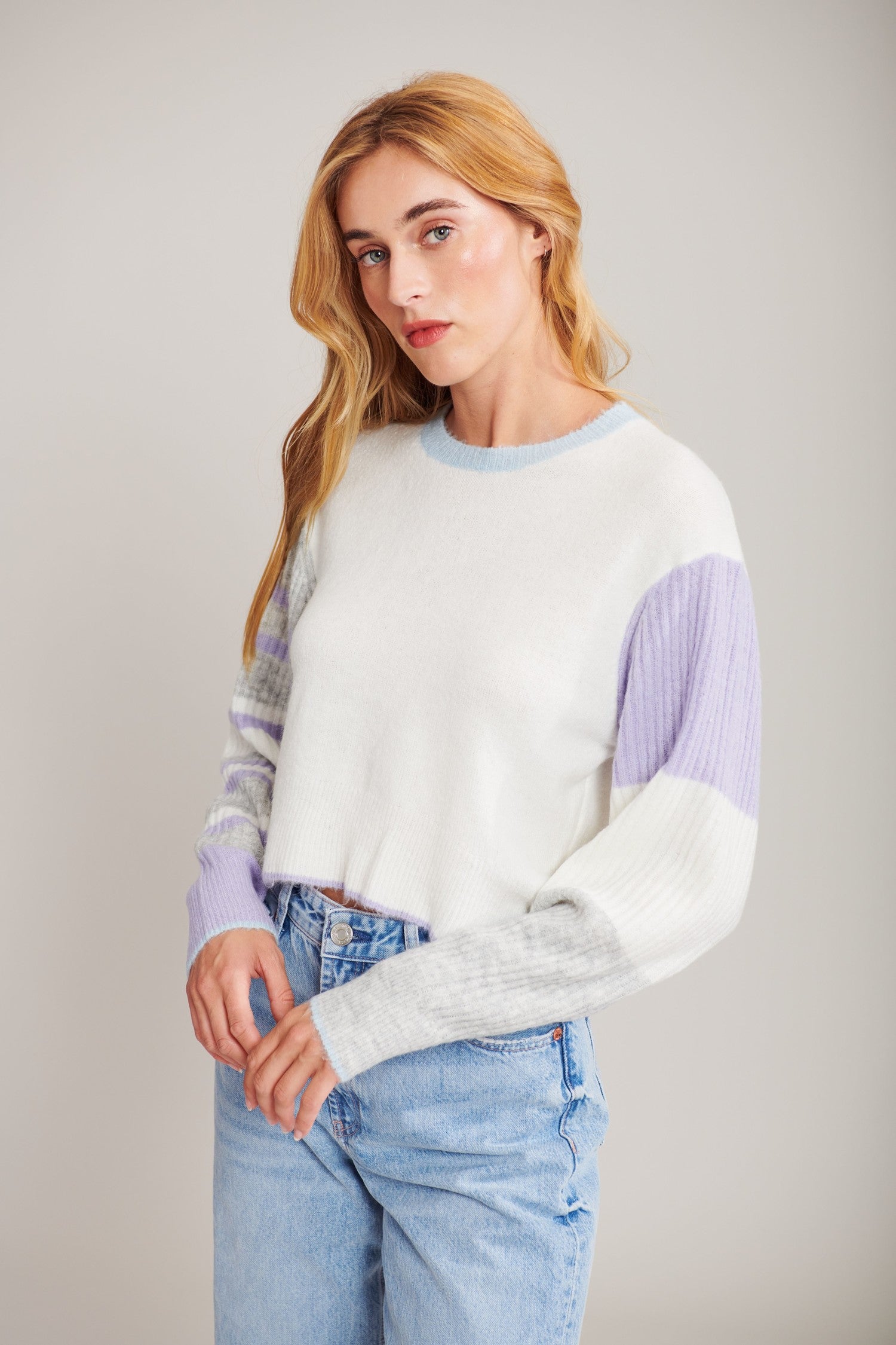 Patrice Sweater - Hydrangea by John & Jenn | 25 South Boutiques