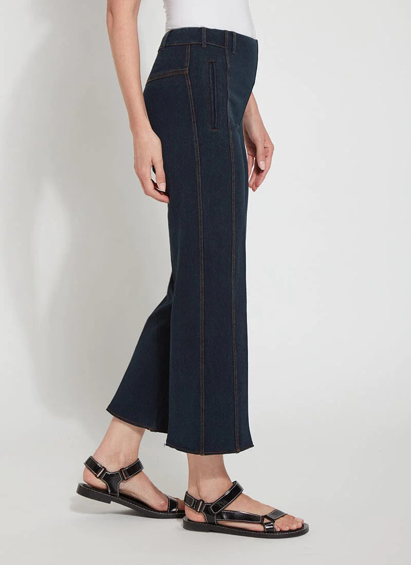 Payton Wide Leg Crop - Indigo by Lysse — alternate view