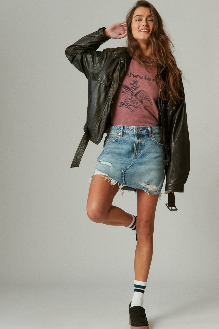 Denim Mini Skirt - Peace Out by Lucky Brand — alternate view