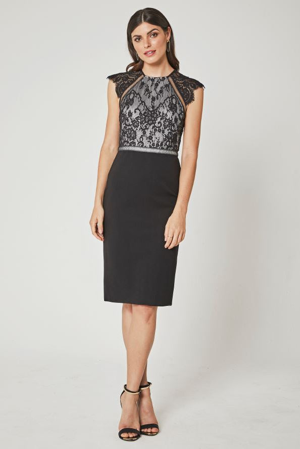 Penny Dress - Black / Platinum by Catherine Deane | 25 South Boutiques