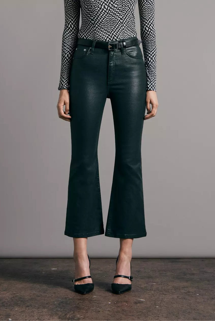 Casey Coated High Rise Ankle Flare - Pine Grove Leatherette by Rag & Bone — alternate view