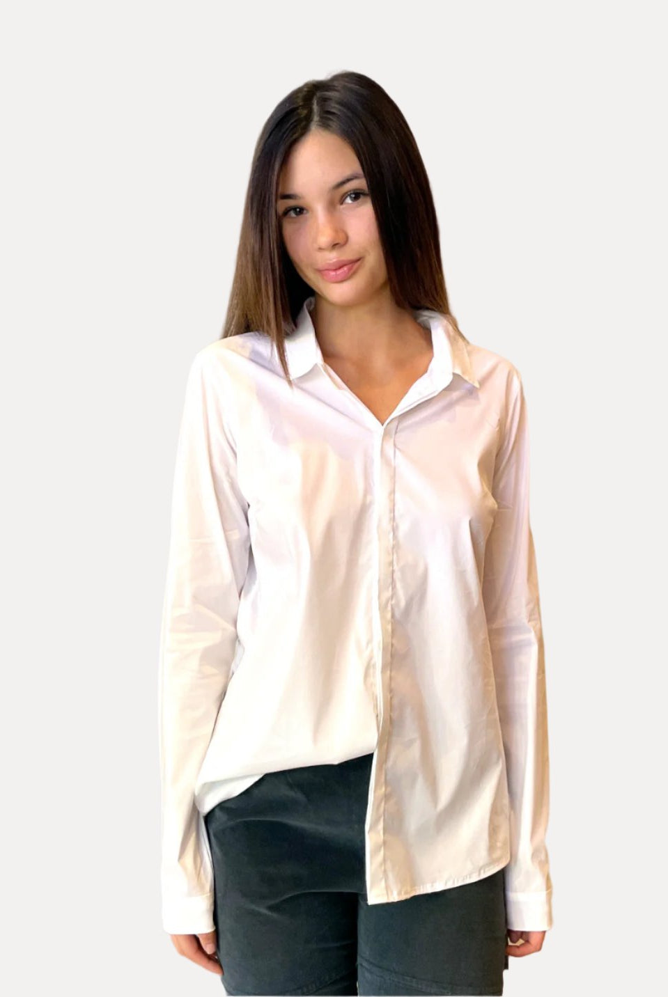 Button Down Shirt - White by Private 0204 | 25 South Boutiques