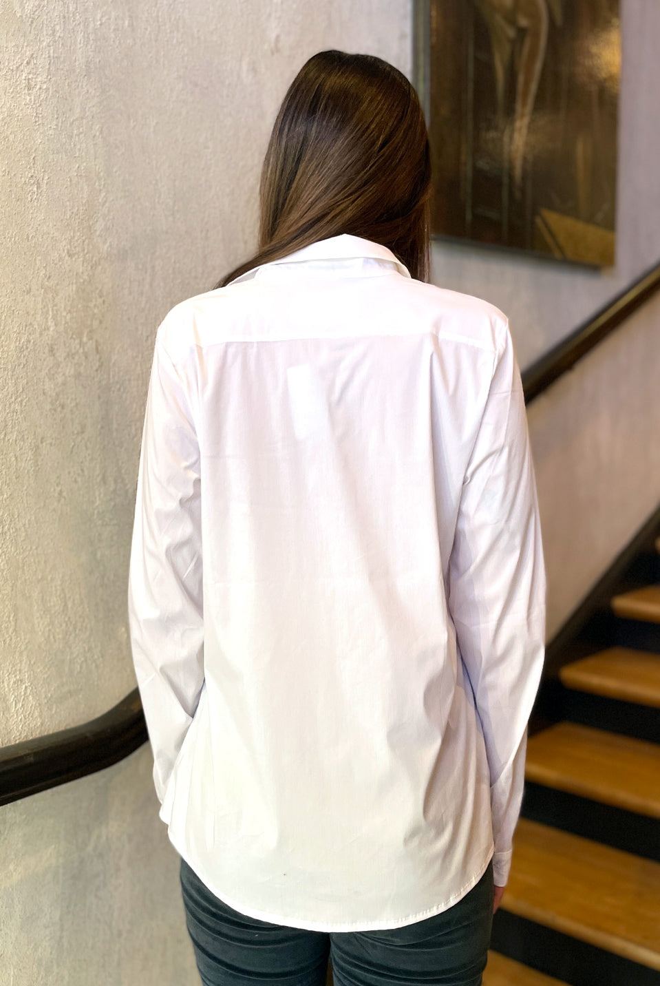 Button Down Shirt - White by Private 0204 — view 4