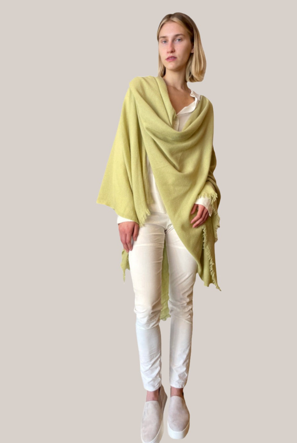 Corduroy Legging Pants- Natural by Kristensen — alternate view