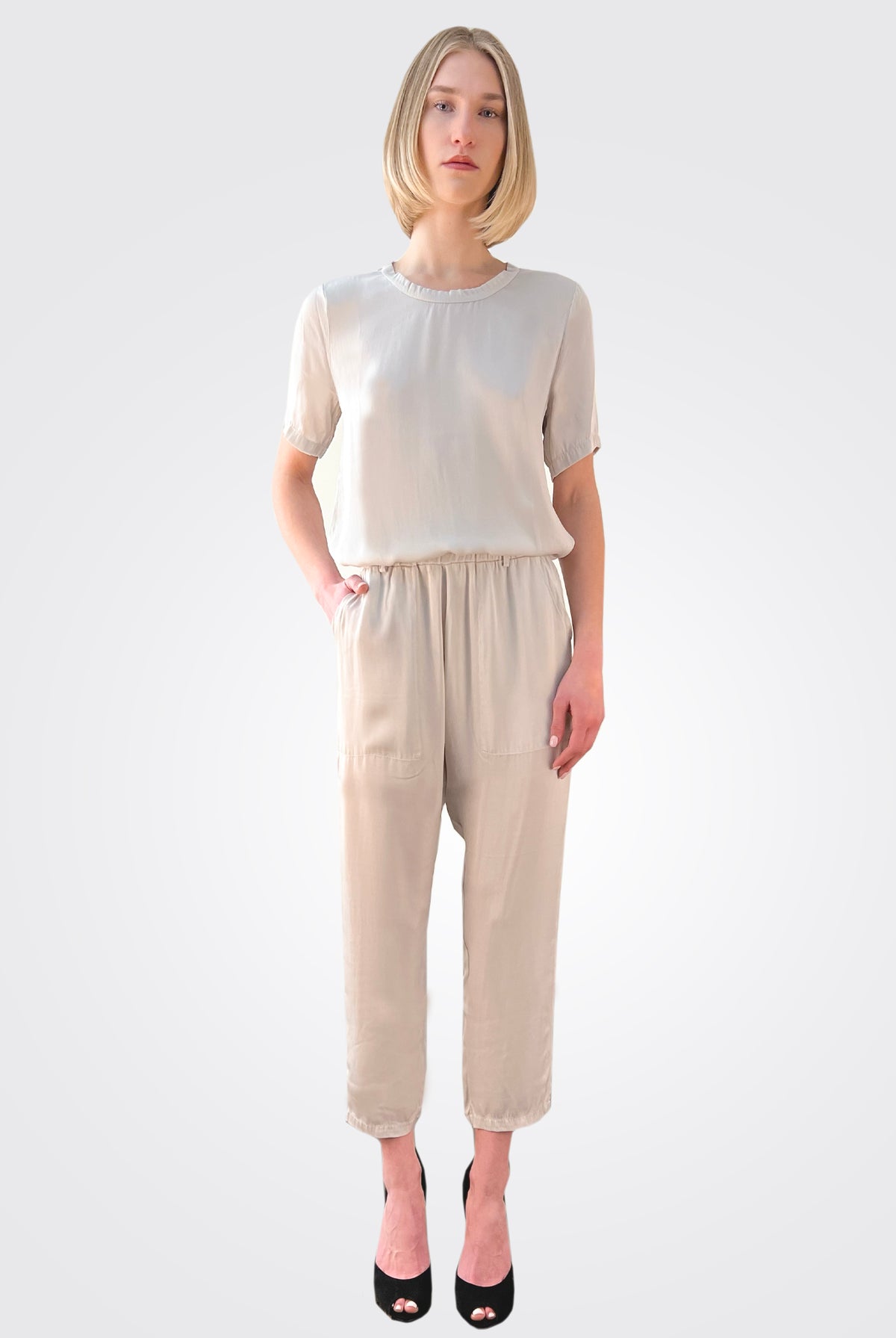 Silk Trousers - Pearl by Private 0204 — view 3