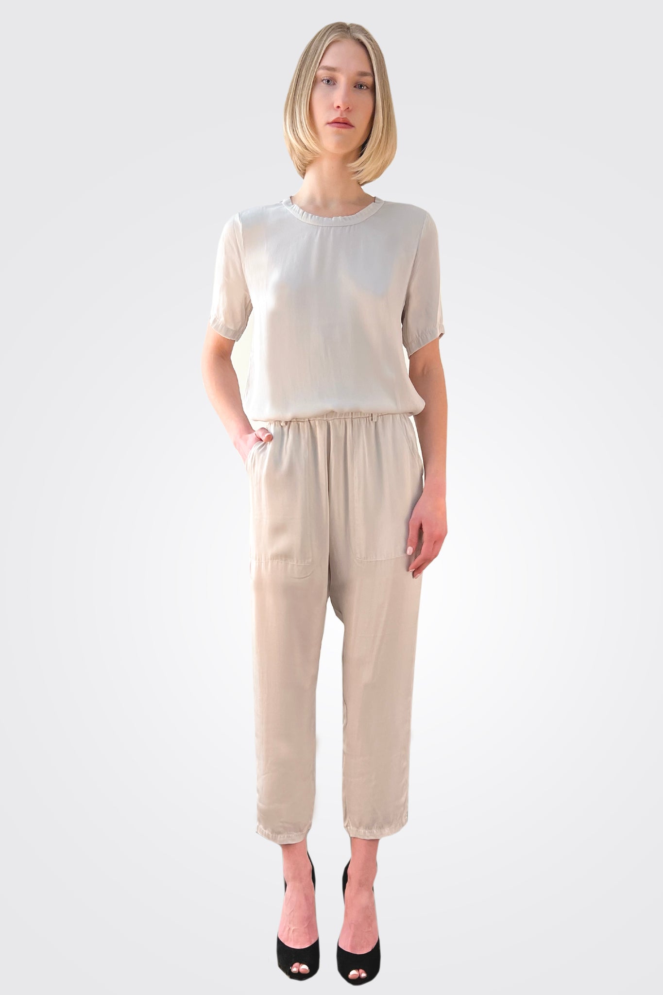 Silk Trousers - Pearl by Private 0204 — view 3