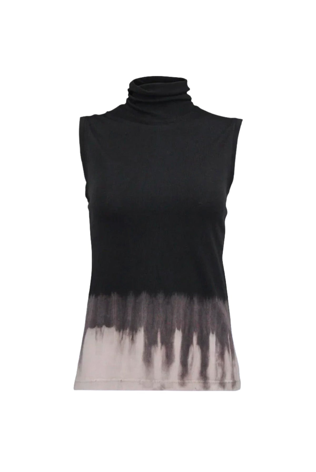 Jersey Sleeveless Turtleneck - Black Horizon by Raquel Allegra | 25 South Boutiques