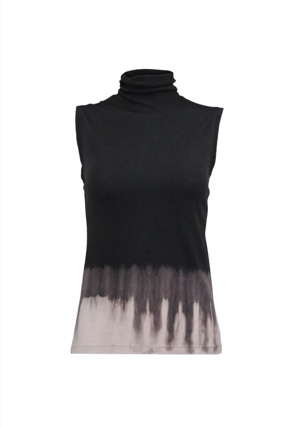 Jersey Sleeveless Turtleneck - Black Horizon by Raquel Allegra | 25 South Boutiques