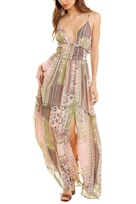 Theodora Print Dress - Powder Pink Combo by Ramy Brook | 25 South Boutiques