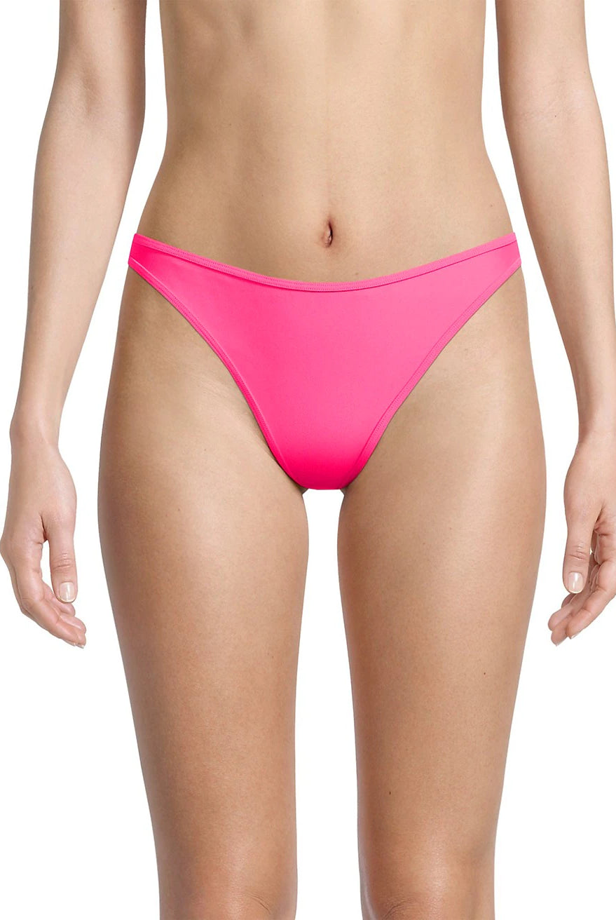 Isla High Leg Bikini Bottom - Deep Rose by Ramy Brook — view 4