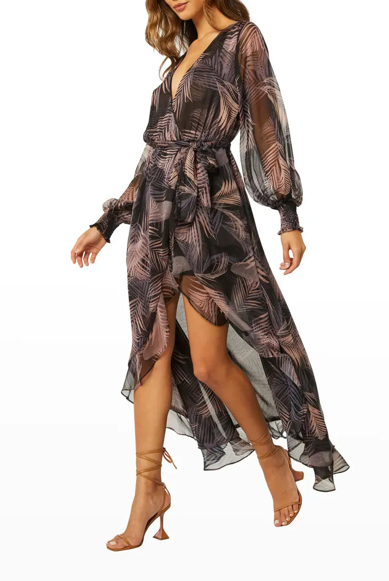 Rocky Dress - San Miguel Palm Chiffon by Misa | 25 South Boutiques