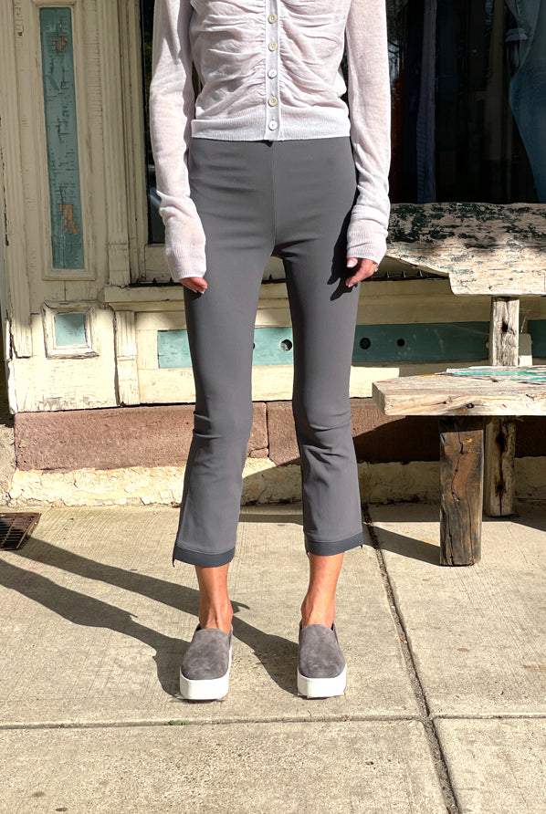 Olga Cropped Flare Pant - Iron by Elaine Kim — view 3