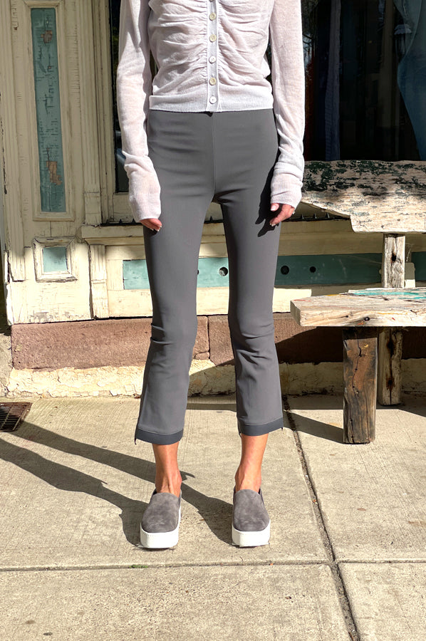 Olga Cropped Flare Pant - Iron by Elaine Kim — view 3