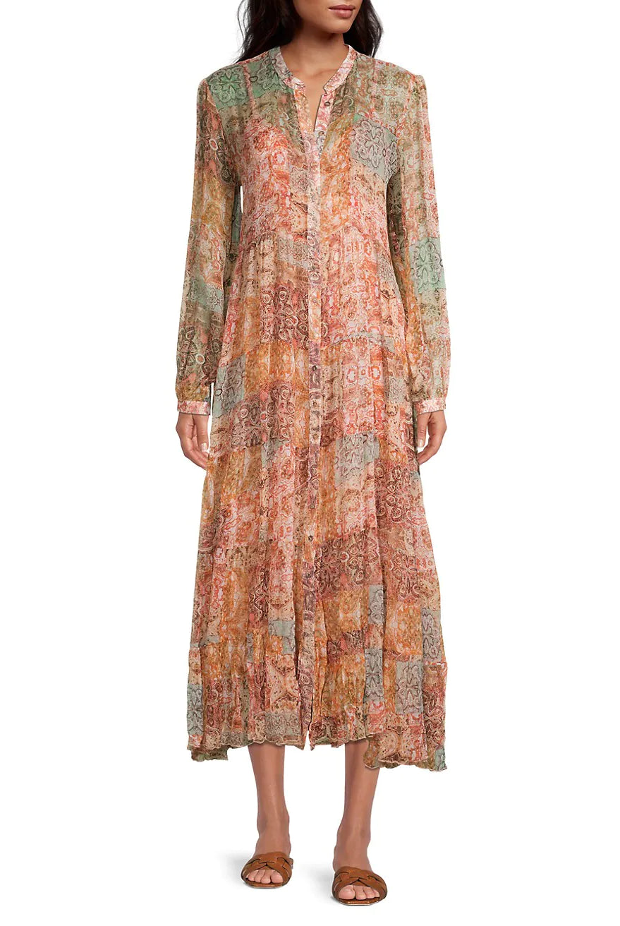 Sabrina Tiered Dress - Multi by Johnny Was | 25 South Boutiques