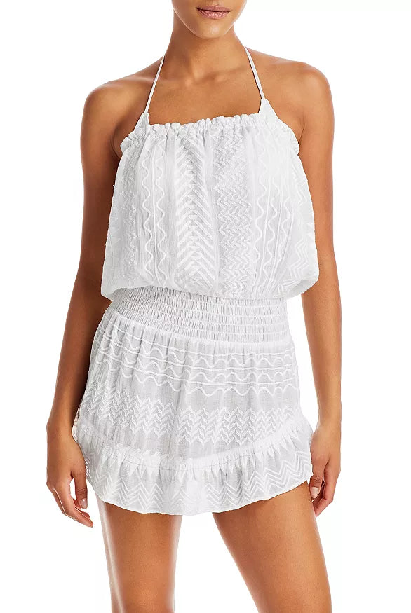 Sallie Embroidered Cotton Coverup Dress - White by Ramy Brook | 25 South Boutiques