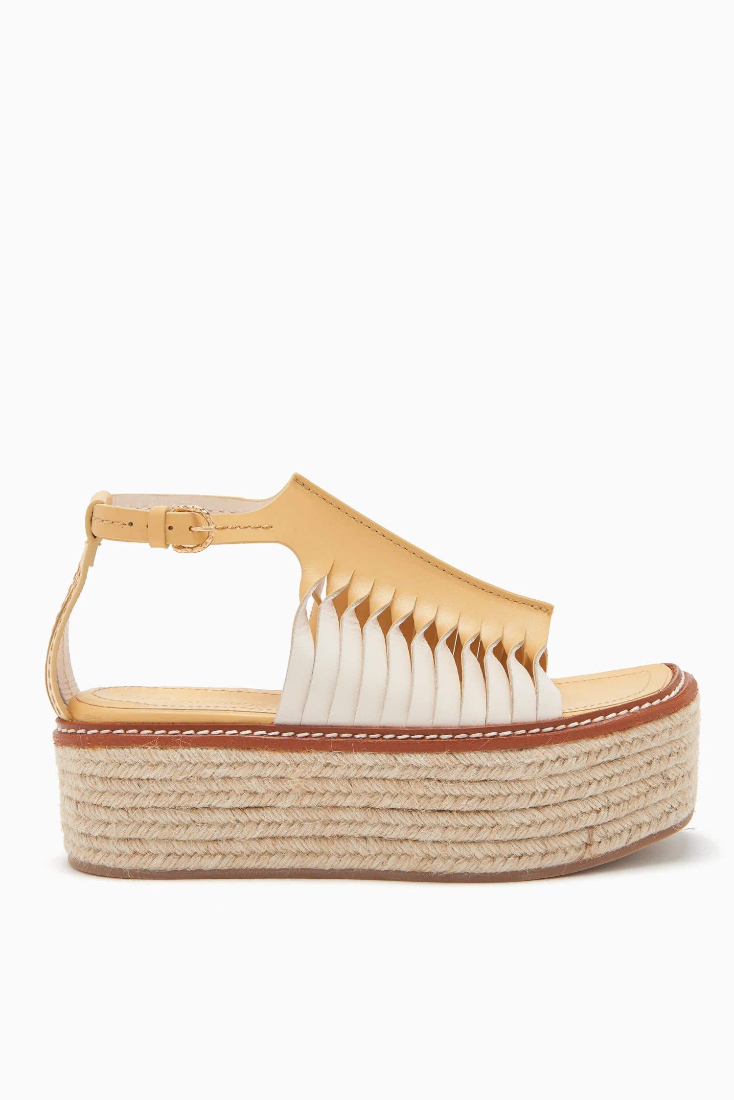 Valencia Twisted Contrast Flatform - Sand by Ulla Johnson | 25 South Boutiques