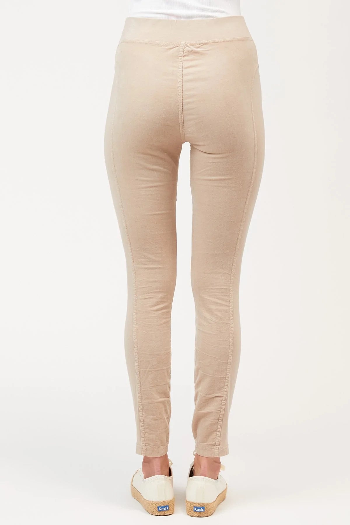 Corduroy Olso Leging - Sand by XCVI — view 3