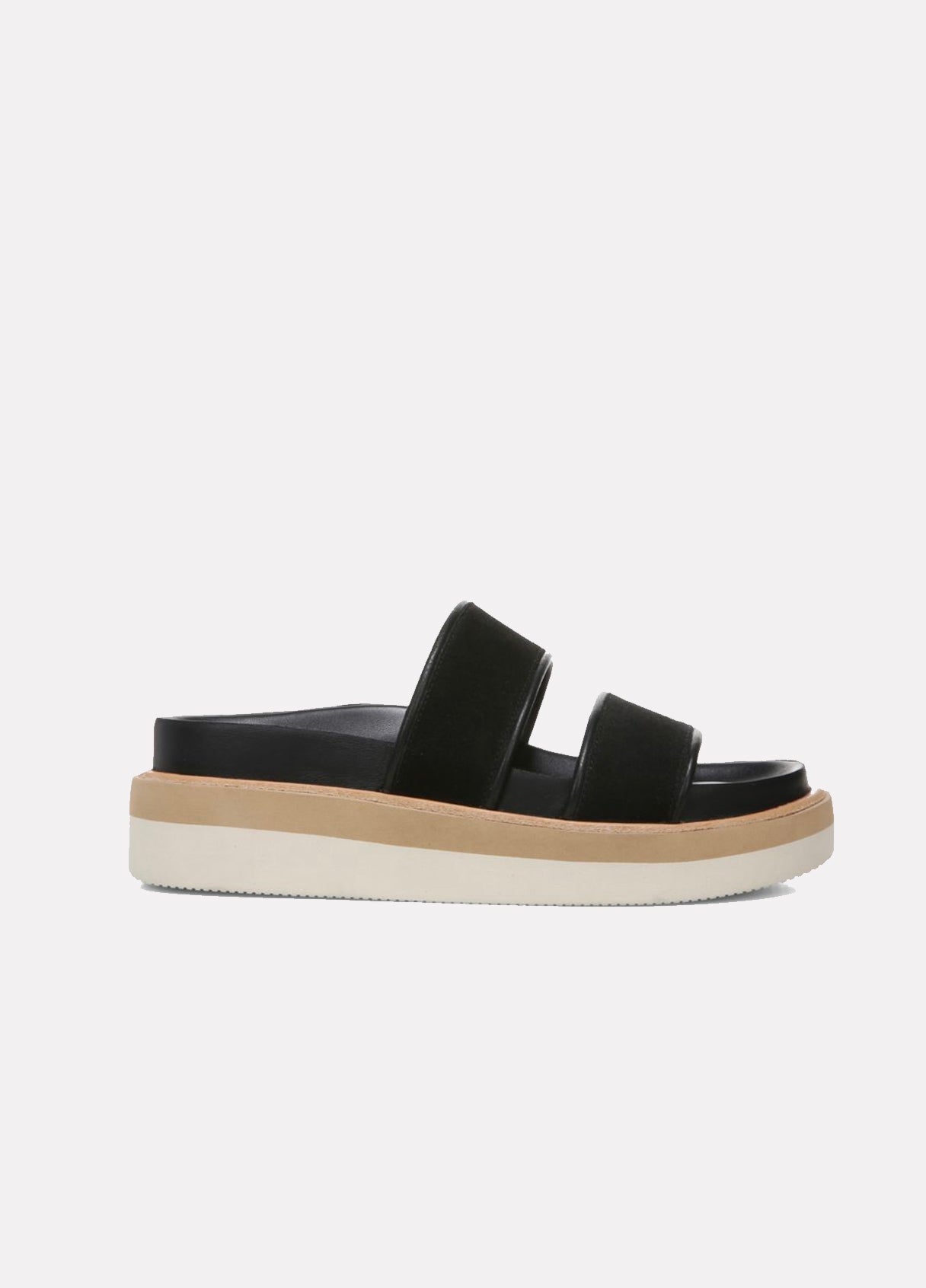 Jenita Suede Slide Sandals - Black by Vince | 25 South Boutiques