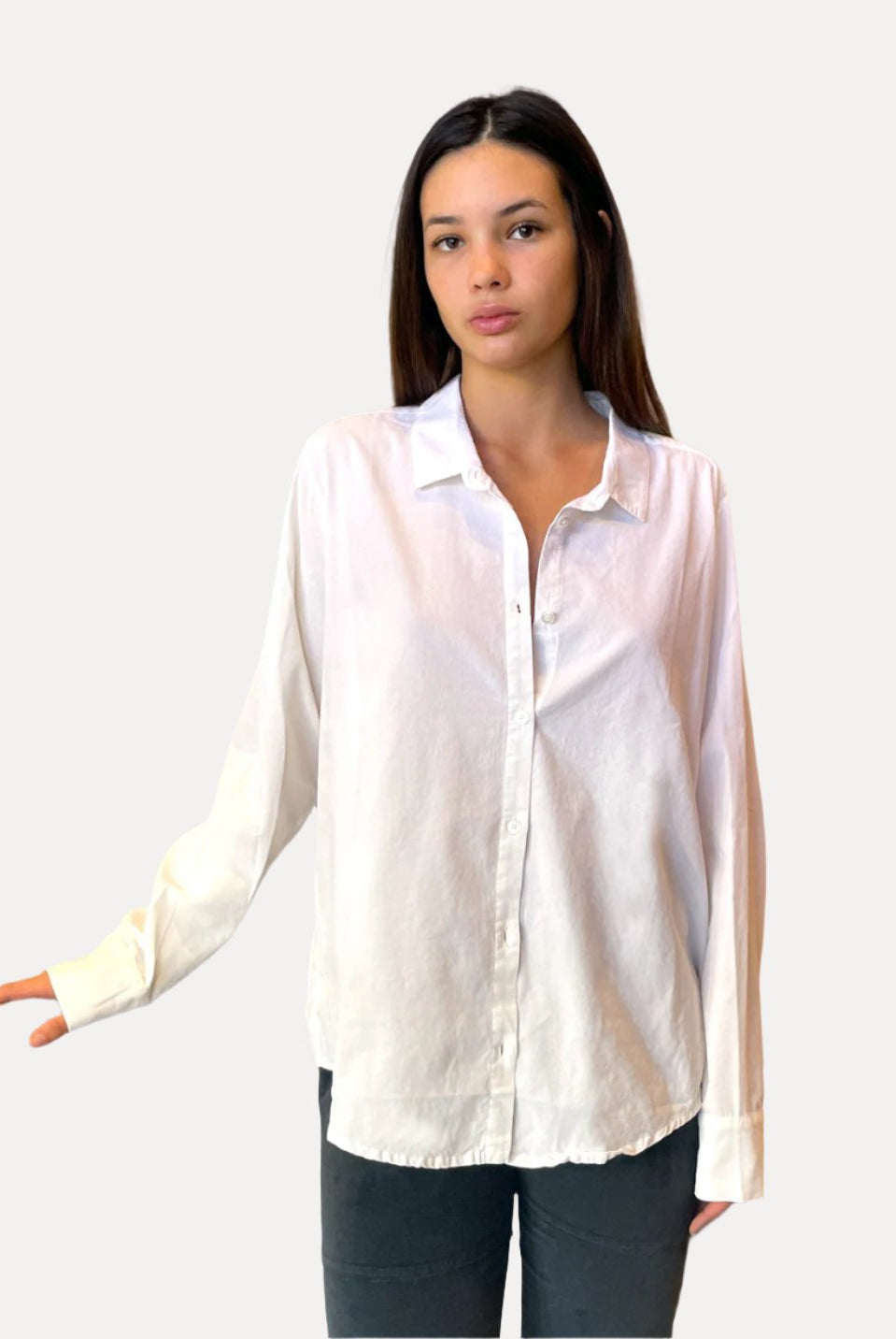 Button Down Blouse - White by Private 0204 | 25 South Boutiques