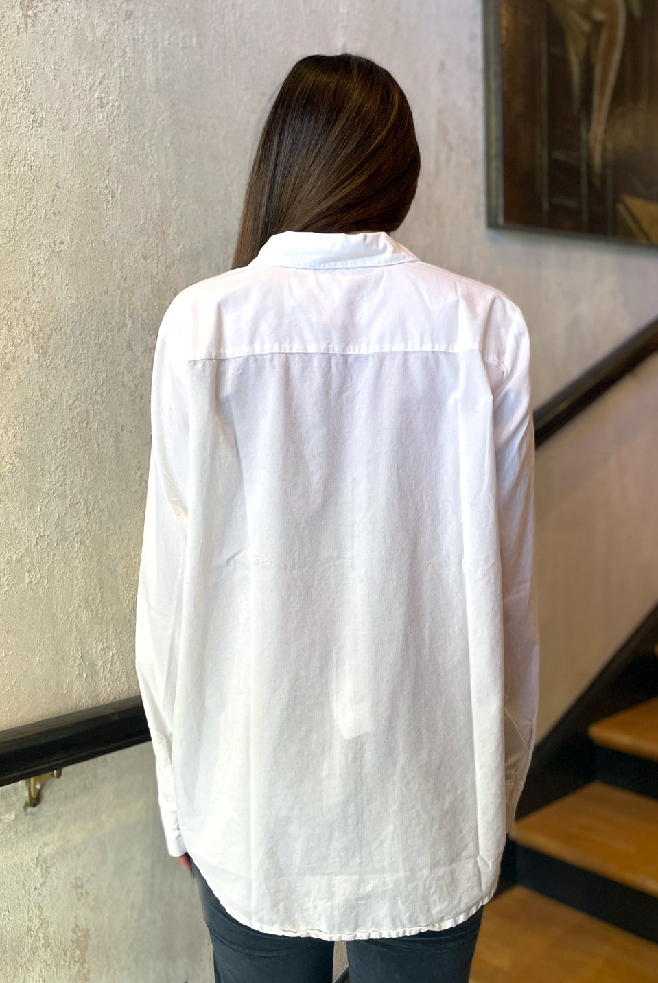 Button Down Blouse - White by Private 0204 — alternate view