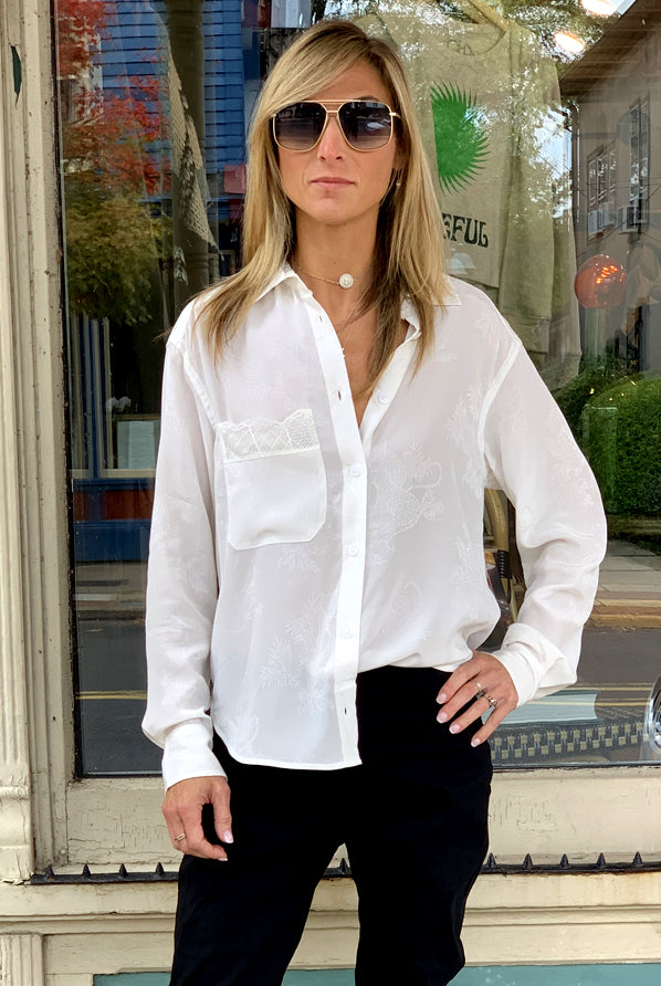 Tais Jac Leo Bisous Shirt - White by Zadig & Voltaire — alternate view