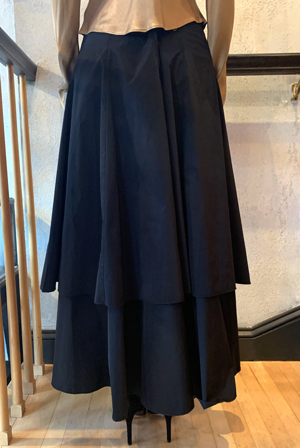 Hi Low Skirt - Black by Matt Hildur — view 4