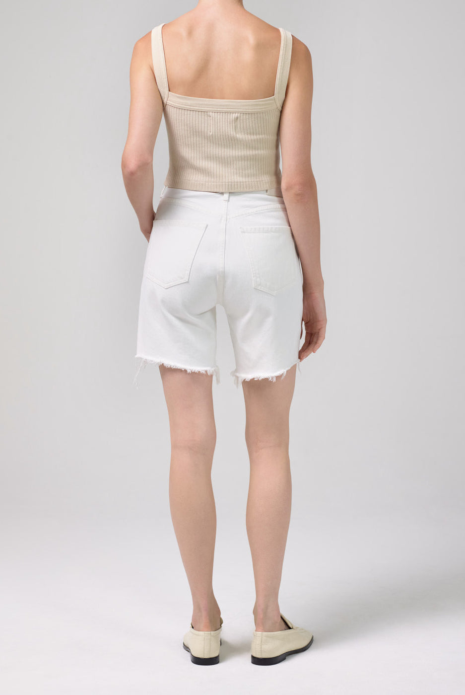 Camilla Frayed Hem Short - Starlight by Citizens of Humanity — alternate view