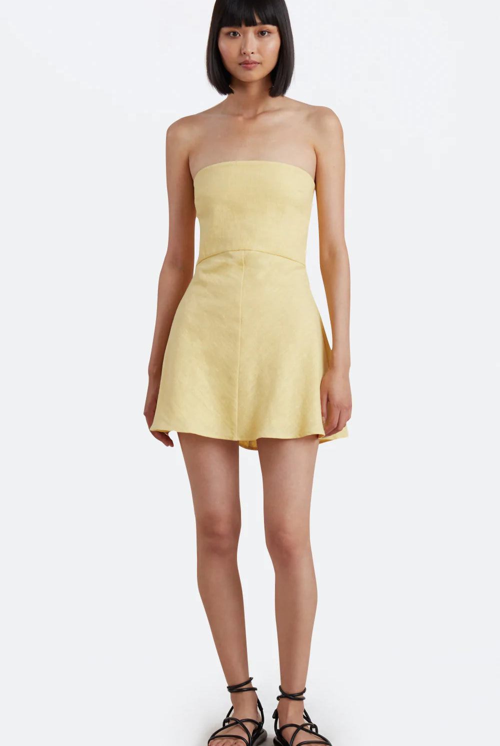 Cynthia Strapless Mini Dress - Straw by Bec & Bridge | 25 South Boutiques