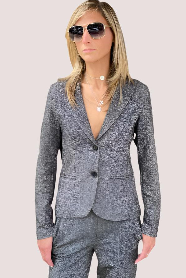 Suit Jacket - Black Multi by European Culture | 25 South Boutiques