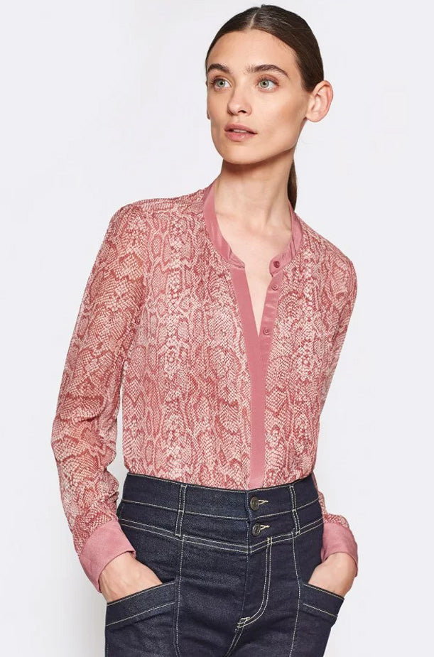 Tassa Silk Top - Laurel Red by Joie | 25 South Boutiques