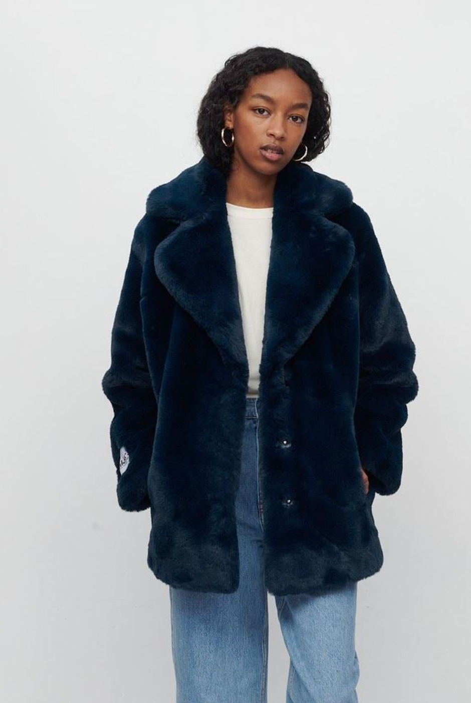 Heather Faux Fur Coat - Teal by Jakke | 25 South Boutiques
