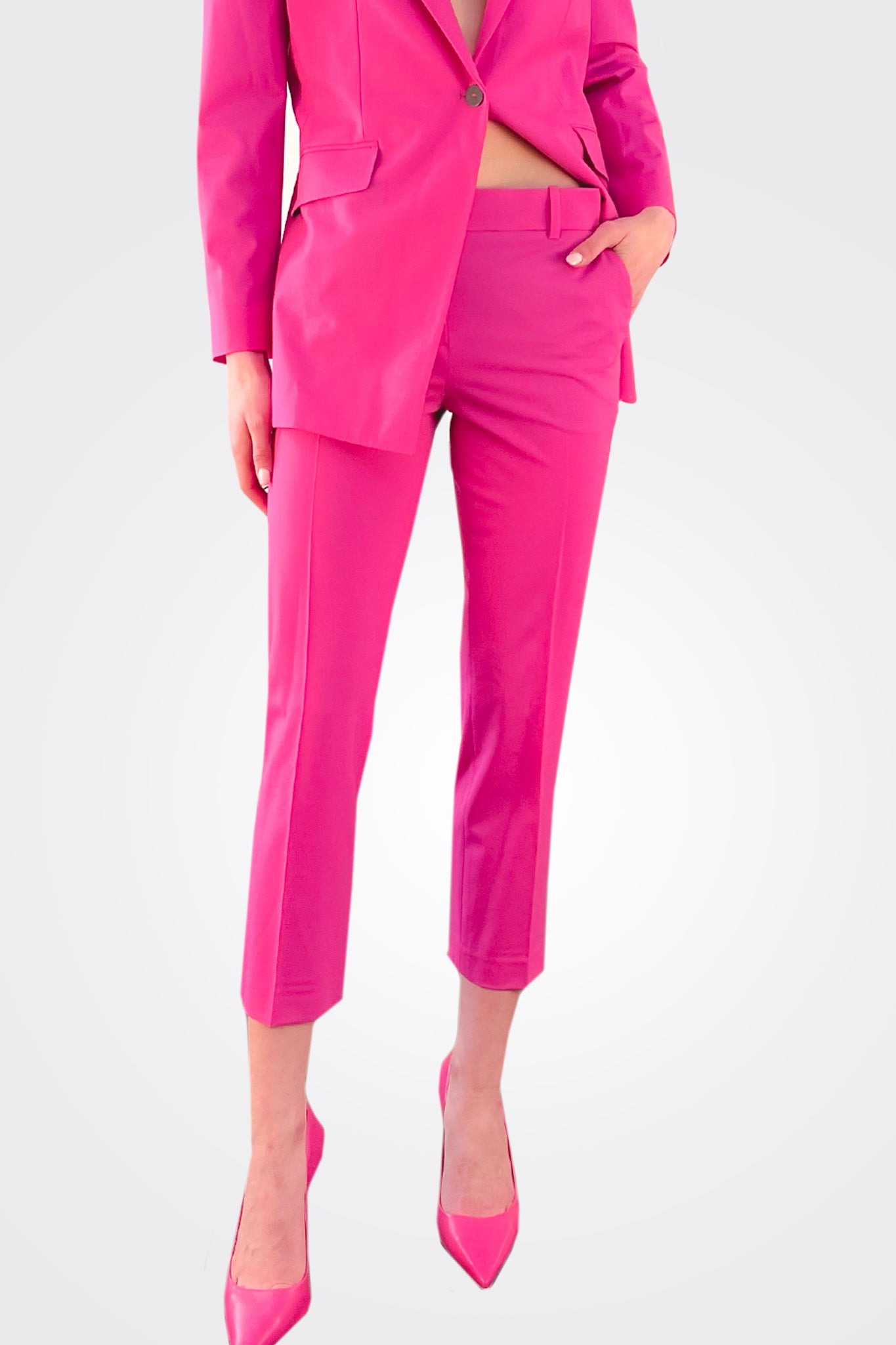 Trecca Crop Pant - Carnation by Theory — alternate view