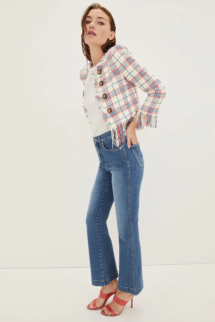 Carson Kick Flare Jean - Tide Down by Veronica Beard — view 3