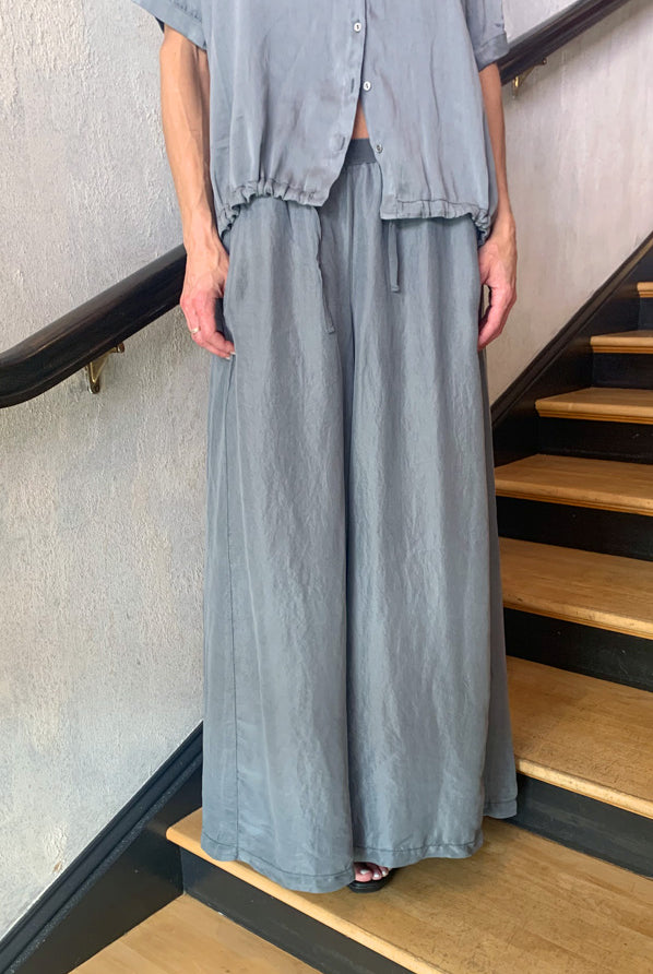 Wide Leg Pants - Grey Mist by Transit Par-Such — view 3