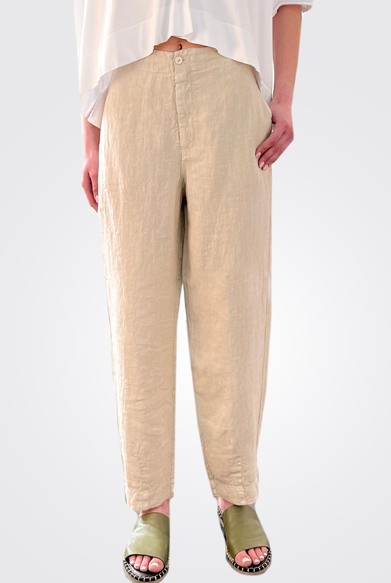 Linen Comfort Trousers - Sand by Transit Par-Such — alternate view