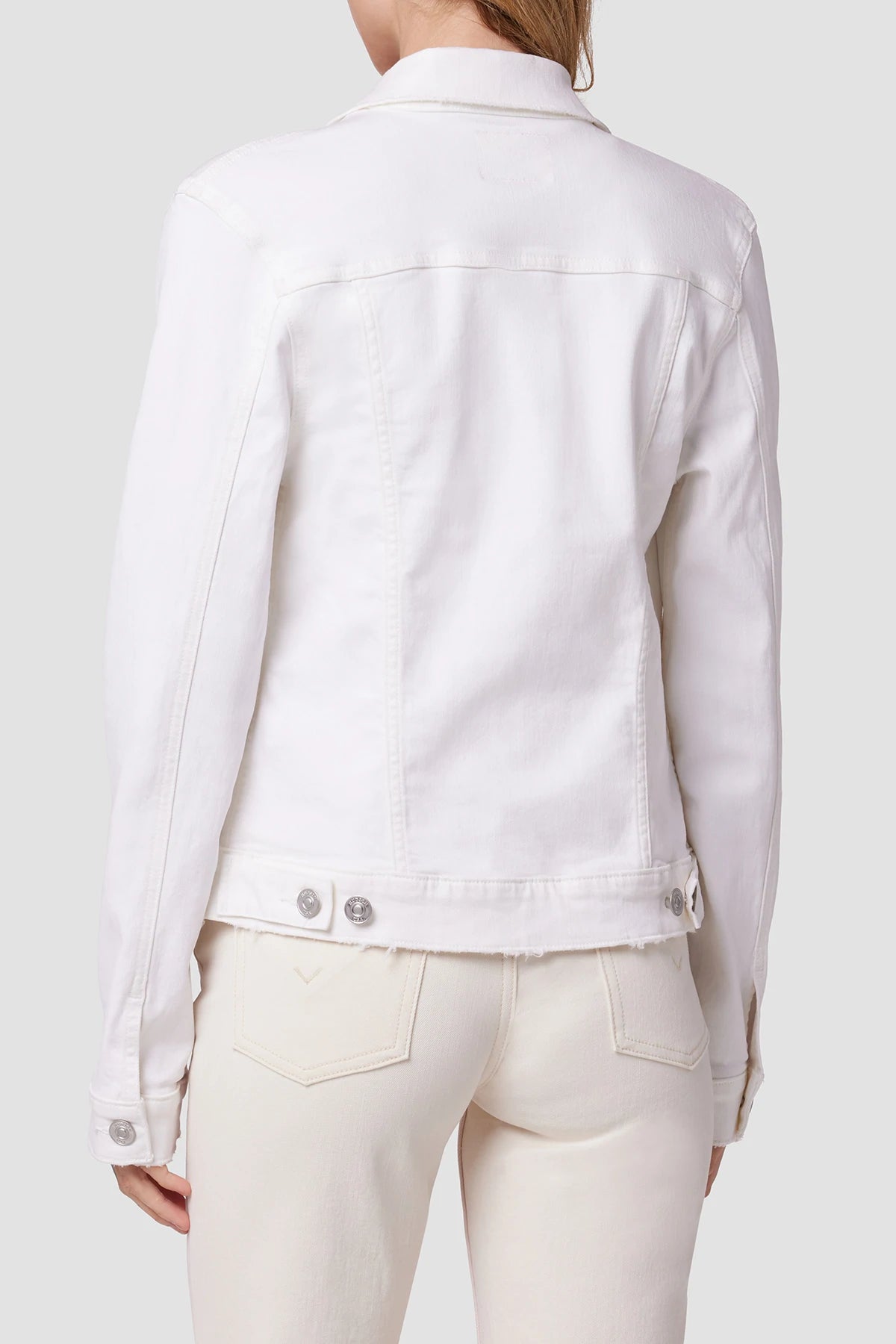 Classic Trucker Jacket - White by Hudson — view 4
