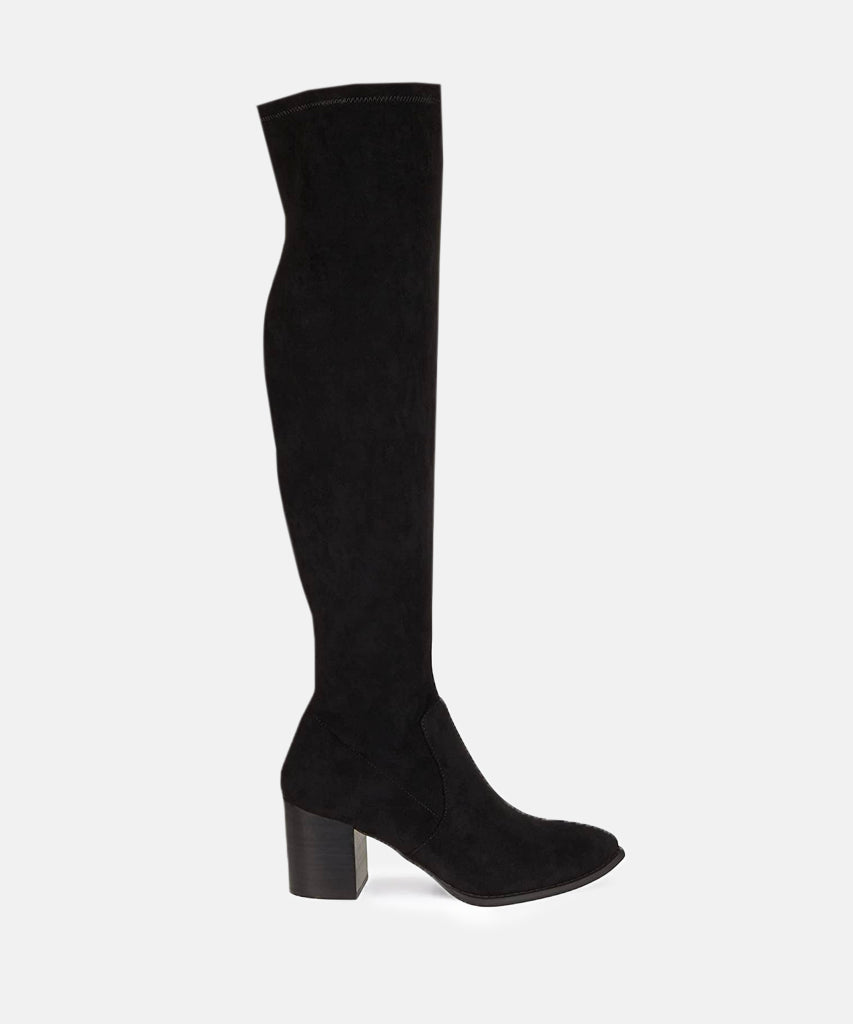Trude Over the Knee Boots - Black by DV by Dolce Vita | 25 South Boutiques