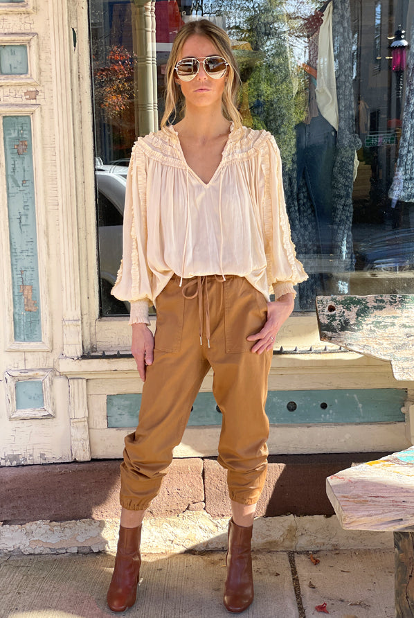 The Sienna Coated Jogger - Maple by Joe's Jeans — view 4
