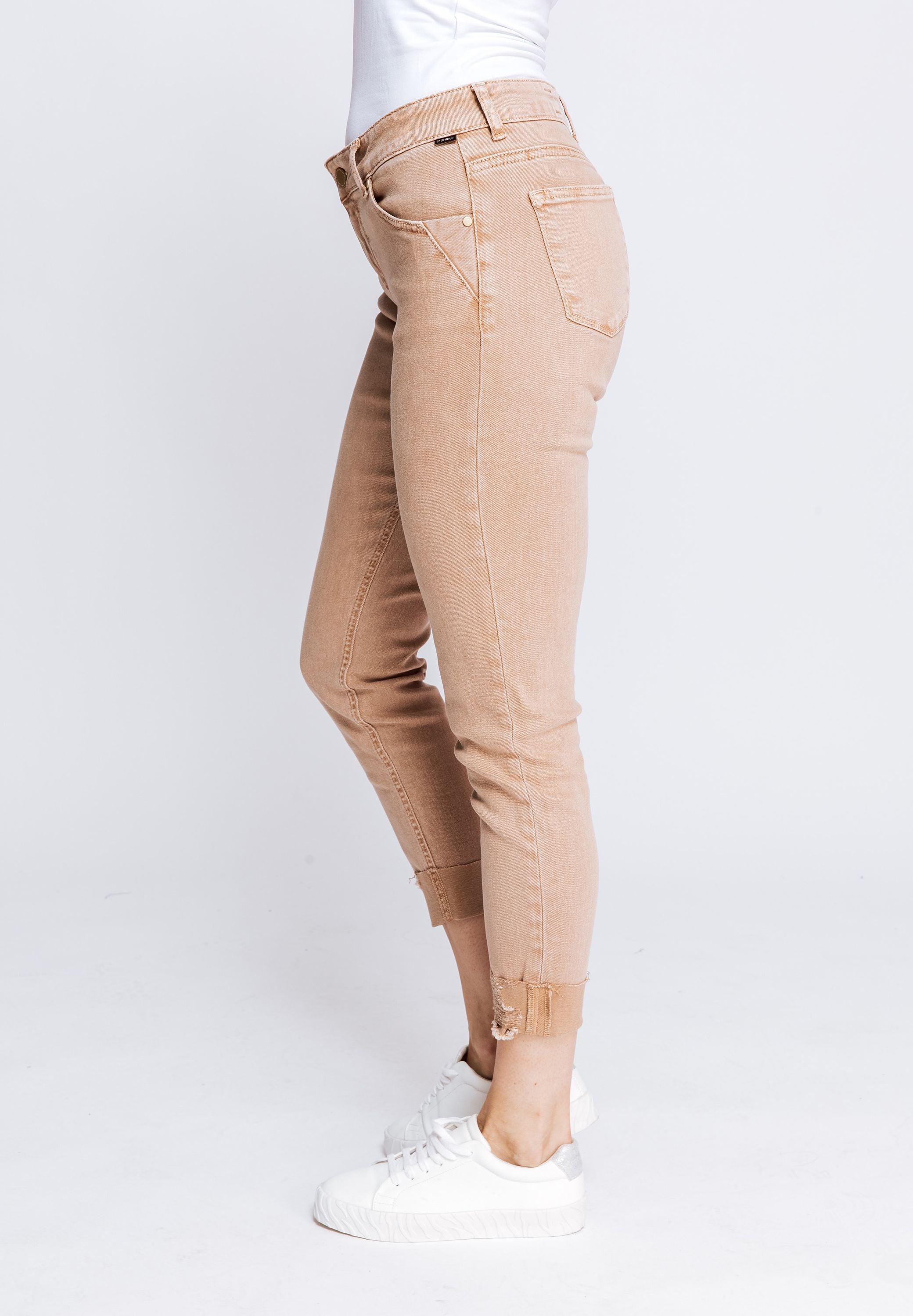 Nova Skinny Jeans - Taupe by Zhrill — view 4