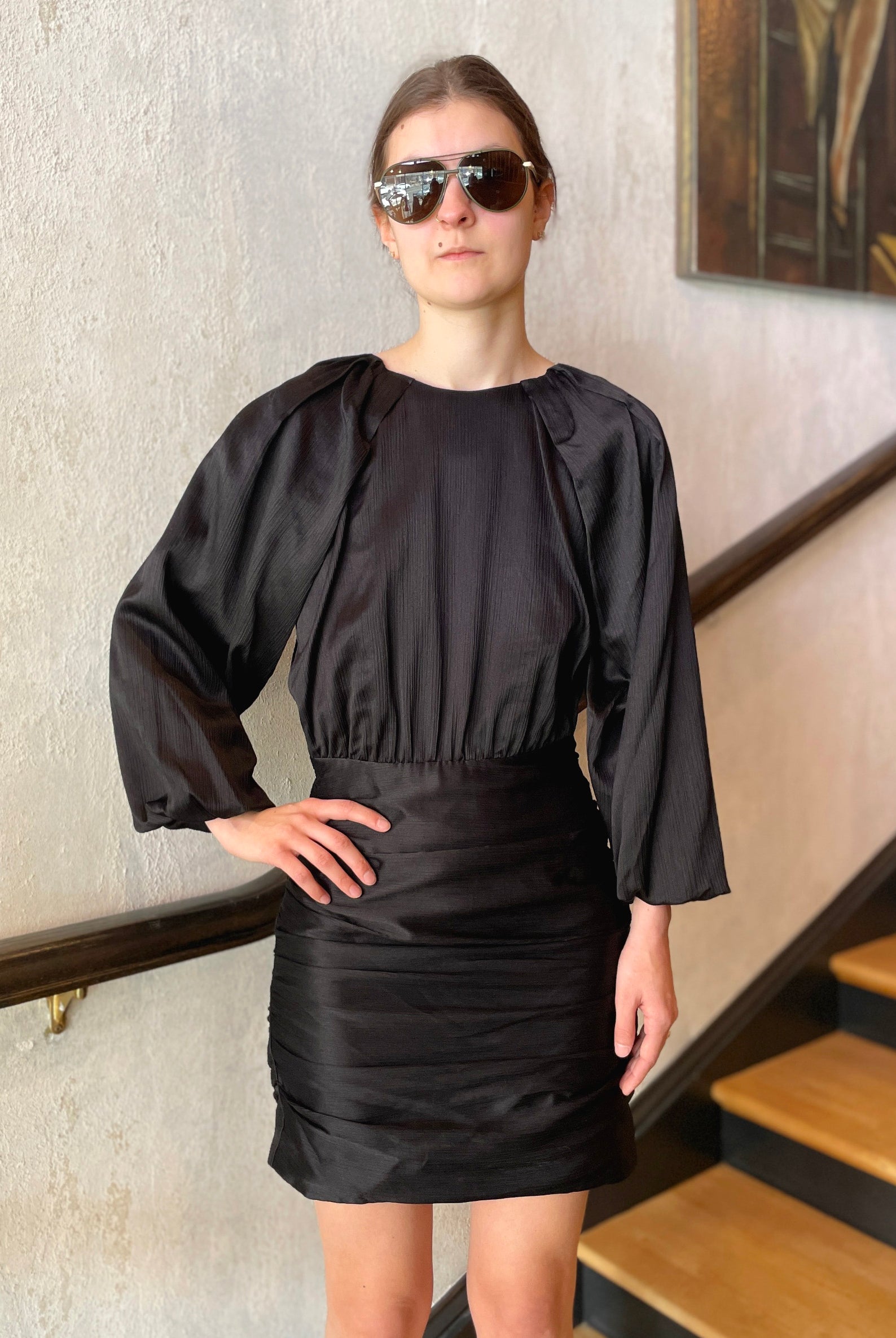 Gracelynn Dress - Black by Veronica Beard — alternate view