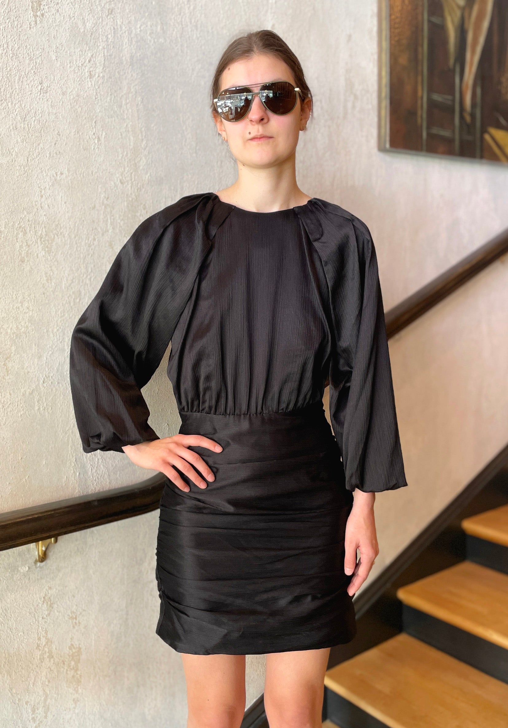 Gracelynn Dress - Black by Veronica Beard — alternate view